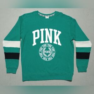 PINK Victoria's Secret Teal Crewneck Sweatshirt, Size M